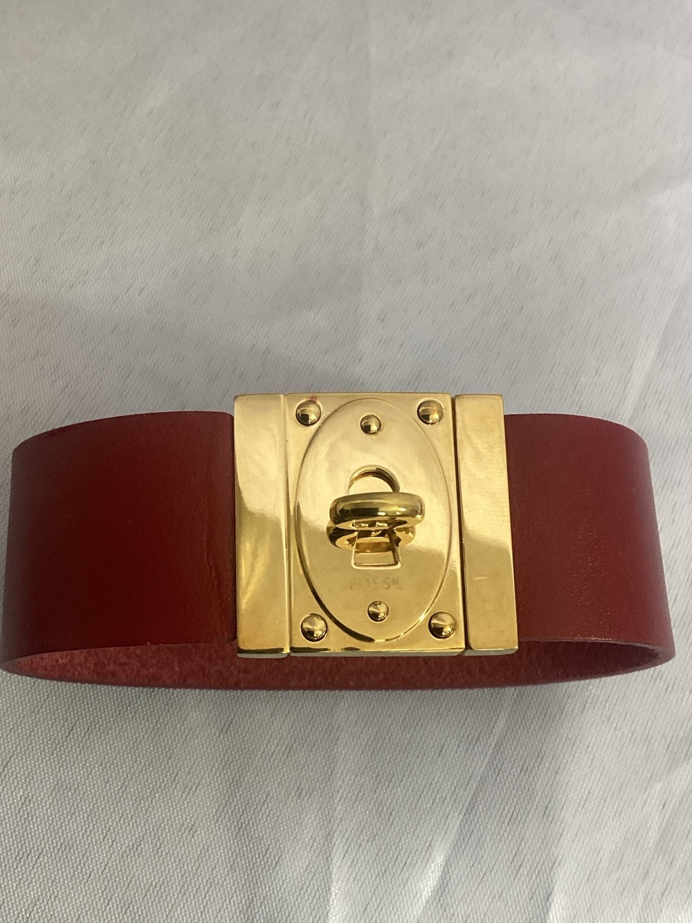 Fossil leather bracelet